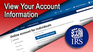 View Your Account Information [upl. by Litha]