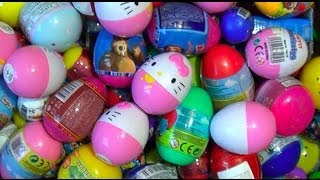 250 Kinder surprise and Surprise eggs Cars THOMAS Spider Man TOY Story MARVEL Heroics HELLO KITTY [upl. by Gradey]