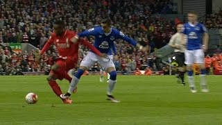 Ramiro Funes Mori Slow motion tackle on Divock Origi Everton X Liverpool  Patada asesina tobillo [upl. by Souvaine350]