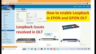 How to enable Loopback in EPON and GPON OLT  Loopback issues resolved in OLT [upl. by Stillmann948]