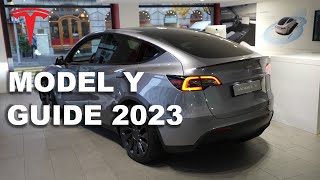 Tesla Model Y Interior 2023 And New Guide [upl. by Yerac838]