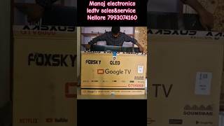 Foxsky 55 inch Qled tv unboxing trending viralvideo youtubeshorts trendingvideo ytshort anirud [upl. by Drol]