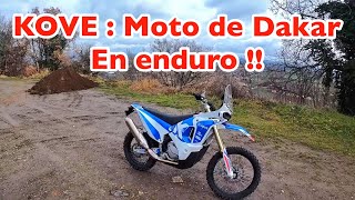 KOVE  une moto pour le Dakar ￼en enduro  Prix  9999 euro [upl. by Yreme]