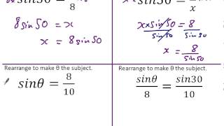 Trig  Rearranging trig equations [upl. by Rachel82]