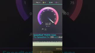 Jio Fiber 100 Mbps speed test [upl. by Atlee943]