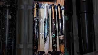 TACCIA table URUSHI MAKIE Chinkin DC Fountain Pen Show  Jenns Pens [upl. by Aenej]