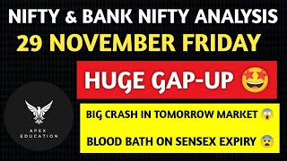 Market Analysis for Tomorrow  29 NOVNifty and Bank Nifty Tomorrow Prediction  gap up or gap down [upl. by Close]