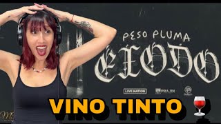 REACCIÓNVINO TINTO Lyric Video  Peso Pluma Natanael Cano Gabito Ballesteros [upl. by Anielram]