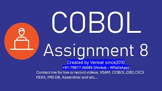 COBOL Assignment 8  Calculation Report Generation [upl. by Tor]