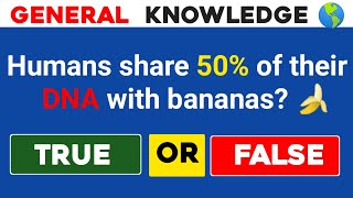 True Or False QuizquotCan You Get All 20 Right Fun TrueFalse QuizquotTest Your KnowledgeGK Quiz [upl. by Rosene]