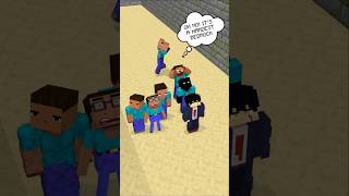 HELP Herobrine And His Friends From Moving Wall Bedrock friendship shorts trending anime [upl. by Joiner826]