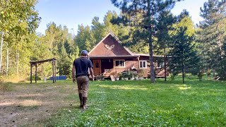 Northern Minnesota Homesteading Catching And Cooking Fresh Fish From Wilderness Lake [upl. by Crocker]