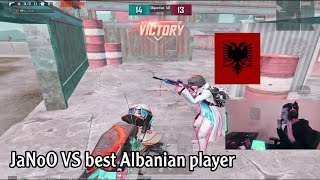 JaNoO VS best albanian player  PUBG MOBILE [upl. by Yenoh]