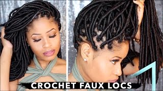 How To ➟ CROCHET FAUX LOCS 🔥 NO cornrows NO wrapping freeparting [upl. by Hefter46]