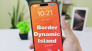 Customize Border on Dynamic Island iPhone 16 amp 16 Pro Max [upl. by Liarret]