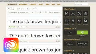 Work with fonts from Typekit in InDesign  Adobe Creative Cloud [upl. by Curhan]