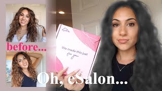 IS ONLINE CUSTOM HAIR DYE LEGIT My eSalon Experience [upl. by Eerdua]