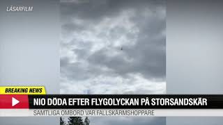 14JUL2019 Gippsland GA8 Airvan  SEMES  Plane crash  Storsandskär near Umeå  Sweden [upl. by Eamanna]