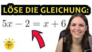 LINEARE GLEICHUNG lösen einfach erklärt – viele Beispiele [upl. by Naerda]