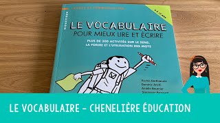 Le vocabulaire chenelière éducation [upl. by Opal]