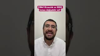 YEczacılık ve 3500 kotası değişebilir mi EczŞahin ALTINTAŞ [upl. by Noyerb]