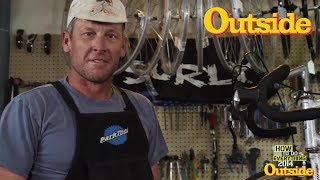 Lance Armstrong Shows Us How to Fix a Flat  Outside [upl. by Lewiss]