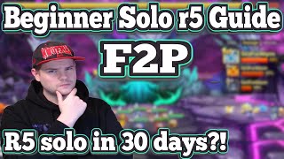 F2p Solo R5 Guide for Beginners in Summoners War SFA ep 7 [upl. by Nilpik]