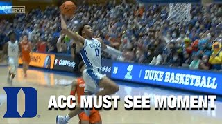 Cameron Goes Crazy Over Dukes Wendell Moore Jrs Dunk  ACC Must See Moment [upl. by Lletniuq]