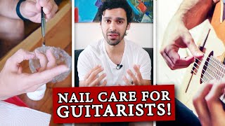 Nail Care for Guitar Players Tutorial  How To Get The Best Tone [upl. by Urbai]