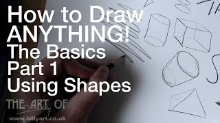 How to Draw Anything The Basics Part 1 Shapes Narrated Step by Step [upl. by Chaim652]