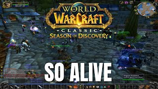 SO MANY PLAYERS  World of Warcraft Classic Season of Discovery [upl. by Elyc]