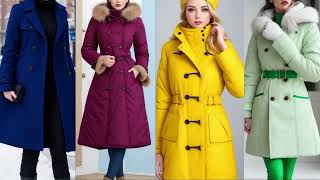 Top Collection Of Winter Long CoatTrench CoatJacketAline Stylish Coat For Girls [upl. by Annawaj]