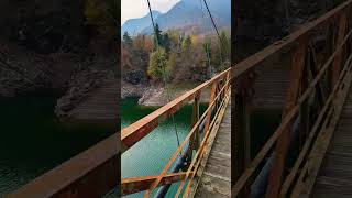 Ponte sospeso sul lago di Redona urbex urbexitalia shorts [upl. by Anneiv616]