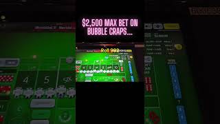 LFG 2500 MAX BET Bubble Craps Roll 999 🔥🔥🔥Bluffinbob Realbrettski Shorts Casino Dice [upl. by Icaj]