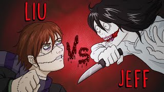 JEFF THE KILLER VS HOMICIDAL LIU  Draw My Life [upl. by Ardnossac856]