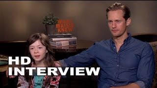 What Maisie Knew Alexander Skarsgard and Onata Aprile Official Interview  ScreenSlam [upl. by Sanfo793]