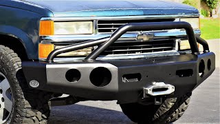 Buckstop Baja Front Bumper Install for Chevy Tahoe and Truck [upl. by Malena]