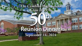 Cranford Class of 1974  50th Reunion Dinner  Powerpoint Slides  91424 [upl. by Tebor101]