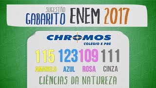 Gabarito ENEM 2017 CHROMOS  Prova Amarela Questão 115  Biologia [upl. by Fannie341]