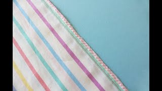 How to Zigzag Stitch to Clean Finish the Edge of Your Fabric [upl. by Akoyn]