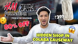 Hidden Shop in Colaba Causeway Market  Branded Clothes of HampMZara in cheapest Price 😱 [upl. by Os]