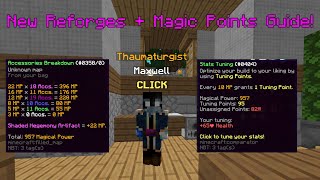 New OP Reforges  Magic Points and Stat Tuning Full Guide Hypixel Skyblock [upl. by Stoughton917]