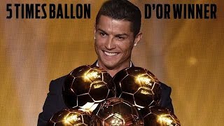 Cristiano Ronaldo  All Ballon dOr Awards 2008 2013 2014 2016 2017 [upl. by Ines]