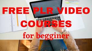 Free PLR video courses for beginners [upl. by Barina406]