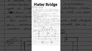 Meter Bridge physics shorts [upl. by Eadrahs]