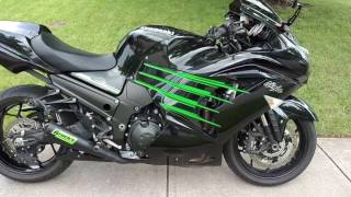 2013 KAWASAKI ZX14 NINJA ZX14R w BROCKS EXHAUST amp SOUND  COLD START [upl. by Wehtta543]