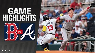 Red Sox vs Braves Game Highlights 5724  MLB Highlights [upl. by Naffets306]