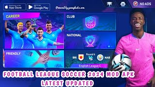 Football League Soccer 2024 FLS 24 Mod APK Download for Android Nextgen  New realese [upl. by Dlanod]