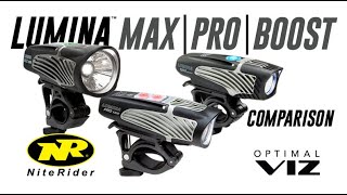 NiteRider Lumina™ Max Pro amp Boost Models Comparing the Best Bike Lights [upl. by Wenn]