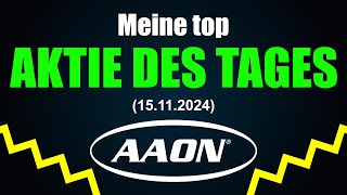 Aktie des Tages AAON  Gewinner der Energiewende und digitalen Transformation aus den USA [upl. by Treborsemaj]